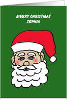 Sophia Santa Letter from Santa card