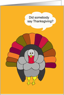 Thanksgiving Cards -- Thanksgiving Turkey Card