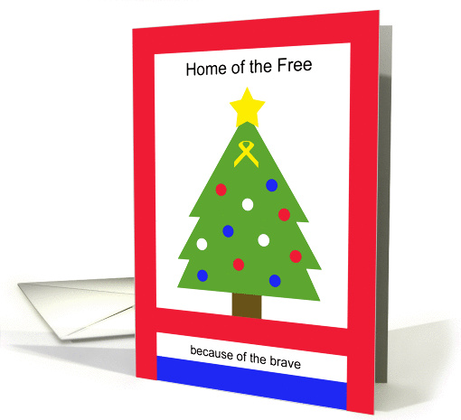 Patriotic Christmas Cards -- Home of the Free card (270167)