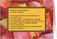 Thanksgiving Cards -- Be Thankful A Thanksgiving Poem card