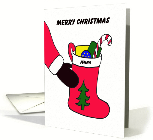 Jenna Stocking Letter from Santa card (289112)