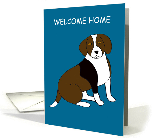 Welcome Home - Beagle card (298656)