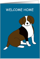Welcome Home - Beagle card