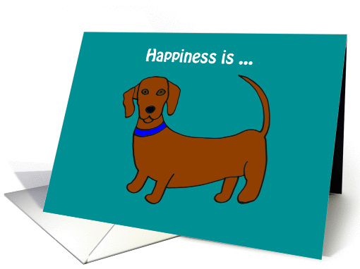 Welcome Home - Dachshund card (298658)