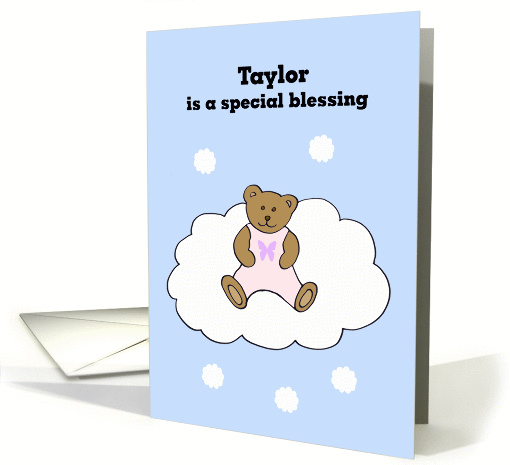 Taylor Baby Girl Congratulations card (300777)
