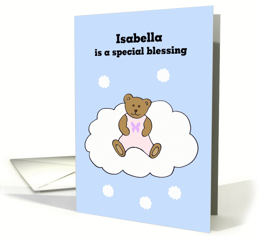 Isabella Baby Girl Congratulations card (300827)