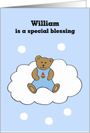 WIlliam Baby Boy Congratulations card