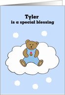 Tyler Baby Boy Congratulations card