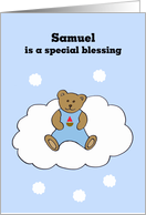 Samuel Baby Boy Congratulations card