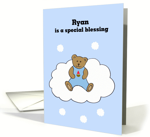 Ryan Baby Boy Congratulations card (301216)