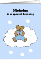 Nicholas Baby Boy Congratulations card