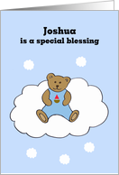 Joshua Baby Boy Congratulations card