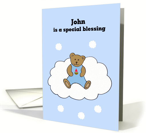 John Baby Boy Congratulations card (301240)
