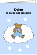 Dylan Baby Boy Congratulations card