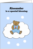 Alexander Baby Boy Congratulations card