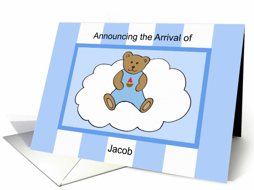 Jacob Boy Announcement card (306167)