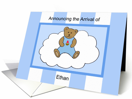 Ethan Boy Announcement card (306177)