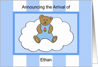 Ethan Boy Announcement card