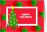 Happy Holidays Christmas Tree Card