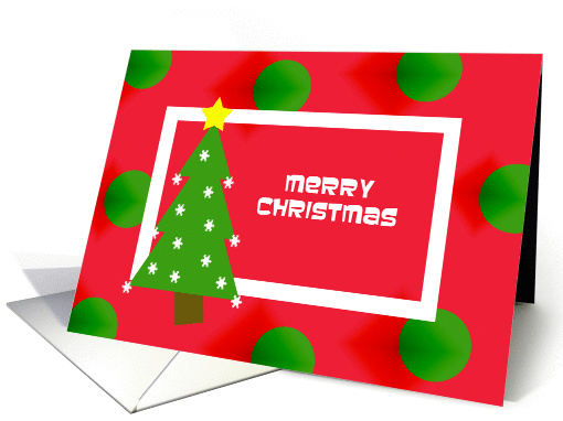 Merry Christmas Card -- Christmas Tree card (311436)