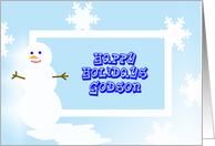 Christmas Card for Godson card