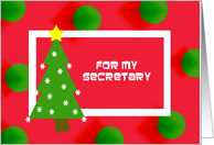 Christmas Secretary Card