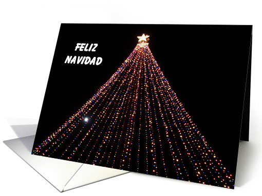 Spanish Christmas Card -- Tree of Lights card (314778)