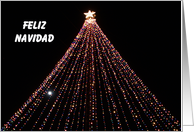 Spanish Christmas Card -- Tree of Lights card