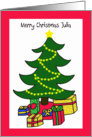 Julia Christmas Tree Letter from Santa card