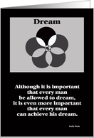 Martin Luther King Day Card -- Dream card