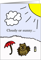 Groundhog Day Card -...