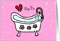 Anti Valentines Day Card -- Pamper Yourself card