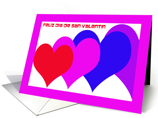 Spanish Valentine Card -- Valentine Hearts card (356922)