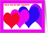 Spanish Valentine Card -- Valentine Hearts card