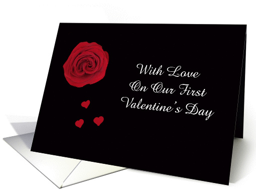 Red Rose First Valentines Day card (361144)