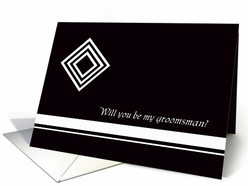 Diamond Groomsmen card (364527)