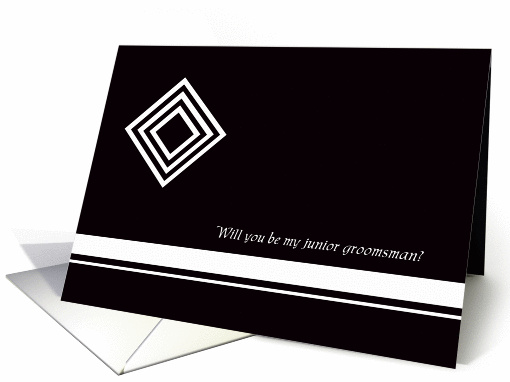 Diamond Junior Groomsmen card (364530)