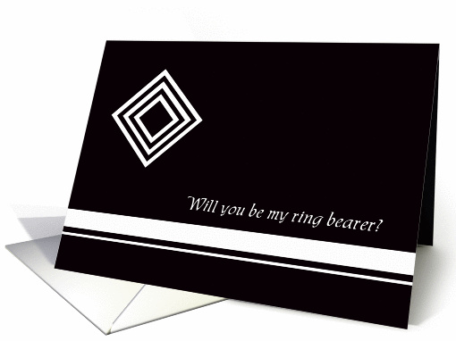Diamond Ring Bearer card (364532)