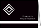 Diamond Ring Bearer Thank You Card