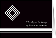 Diamond Junior Groomsman Thank You Card