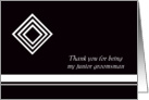 Diamond Junior Groomsman Thank You Card