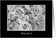 Wedding Rehearsal Invitation -- Roses card