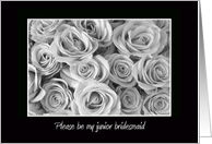 Will You Be My Junior Bridesmaid Card -- Roses card