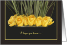 Will you be my Matron of Honor? Card -- Yellow Roses card