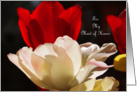Tulips Maid of Honor Thank You Card