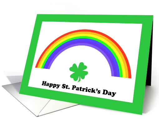 Rainbow St Patrick's Day card (375237)