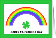 Rainbow St Patrick’s Day Card