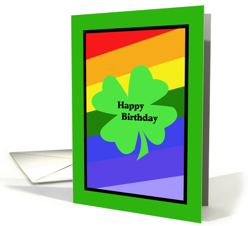 Clover St Patricks Day Birthday card (377472)