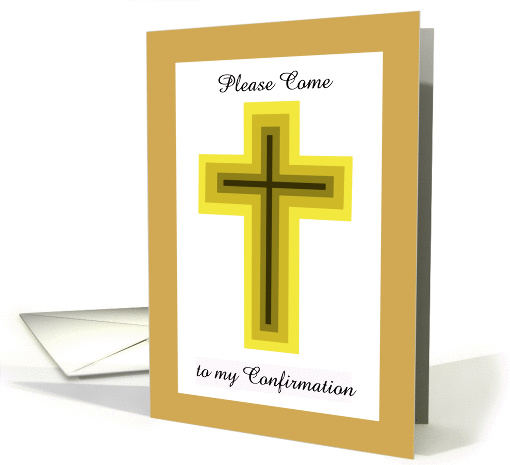 Confirmation Invitation -- Confirmation Cross card (379083)
