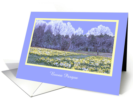 Happy Easter in Italian -- Landscape card (388764)